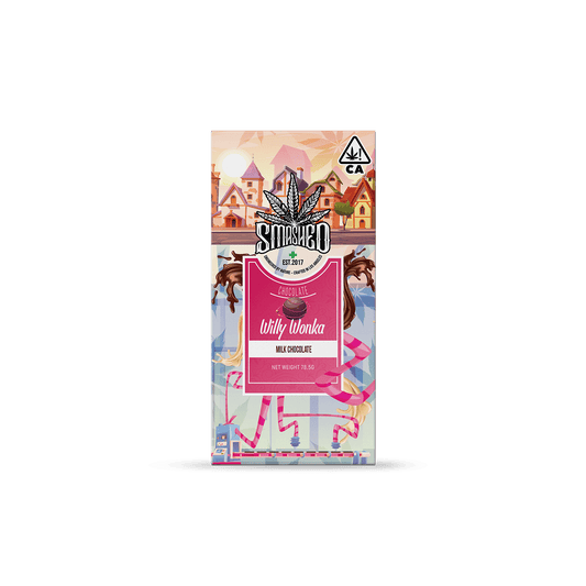 Smashed 5000mg Willy Wonka Chocolate Bar