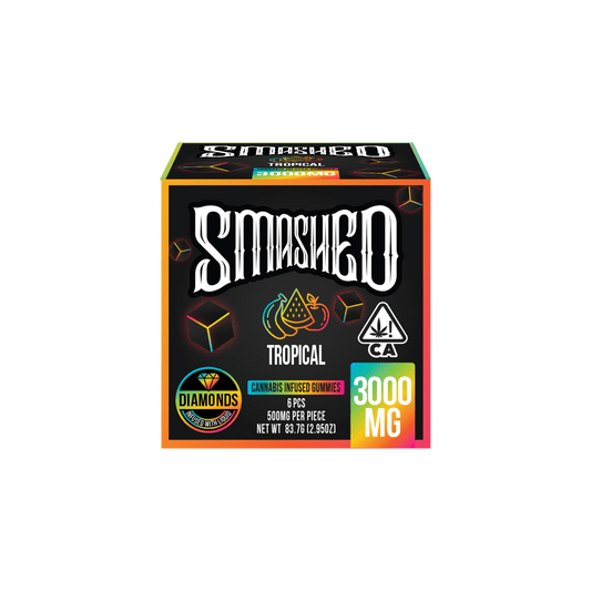 Smashed 3000mg Tropical Liquid Diamond Gummies