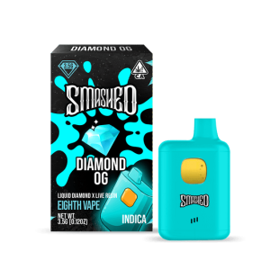 Smashed 3.5g Diamond OG LD x LR Disposable (Indica)