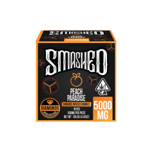 Smashed 5000mg Peach Paradise Liquid Diamond Gummies