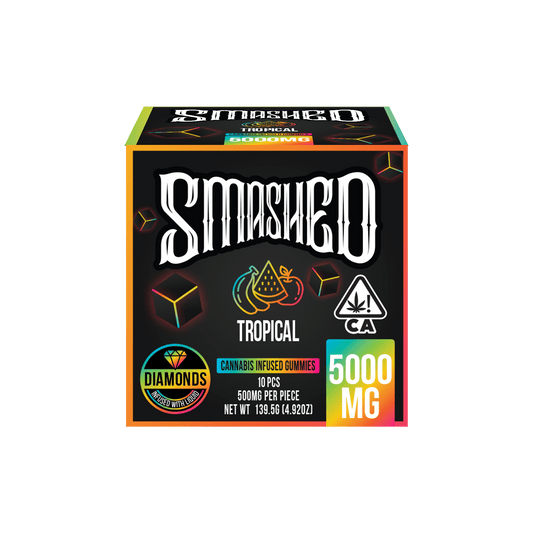 Smashed 5000mg Tropical Liquid Diamond Gummies