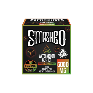 Smashed 5000mg Watermelon Gusher Liquid Diamond Gummies
