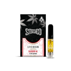 Smashed Cartridge Live Resin 1G Blueberry AK (Sativa)