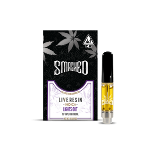 Smashed Cartridge Live Resin 1G Lights Out (Indica)
