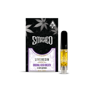 Smashed Cartridge Live Resin 1G OG Kush Breath (Indica)