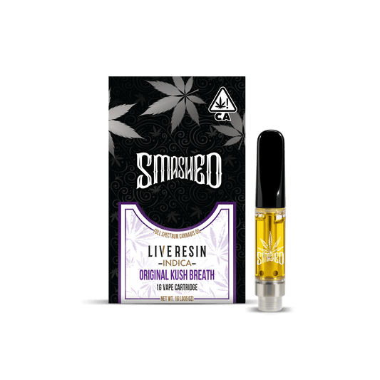 Smashed Cartridge Live Resin 1G OG Kush Breath (Indica)