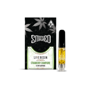 Smashed Cartridge Live Resin 1G Strawberry Champagne (Hybrid)